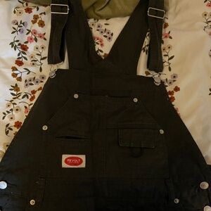 Kaki Straight Leg Jeans Revolt Overalls